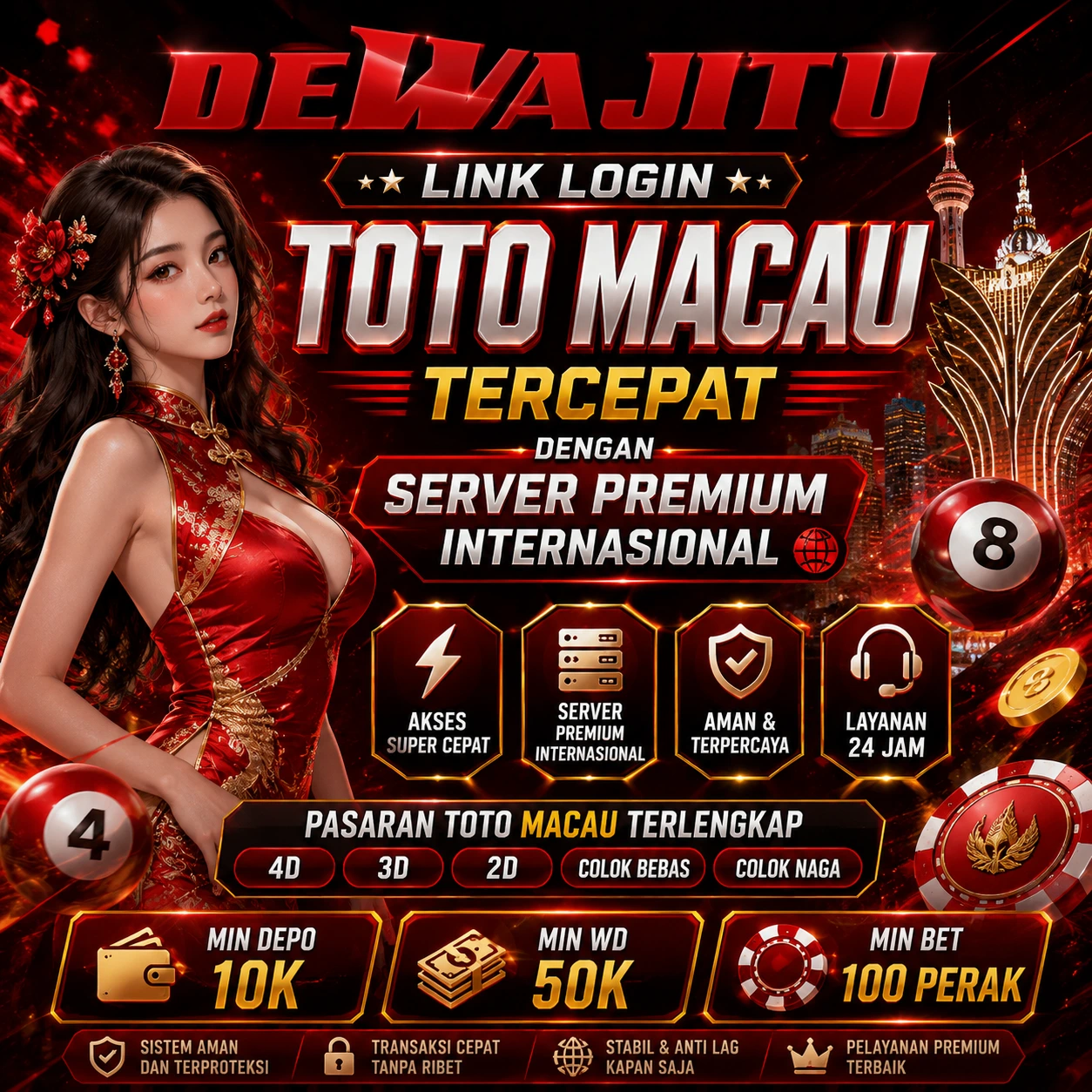 DEWAJITU Link Login Toto Macau Tercepat dengan Server Premium Internasional